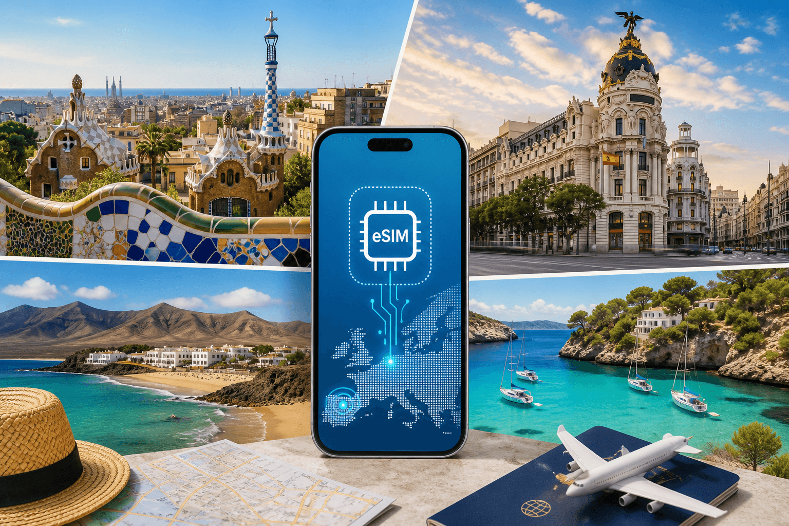 eSIM для Испании в 2026 году: тарифы и цены для Барселоны, Мадрида, Канар и Балеар (и когда выгоднее взять «Европу»)