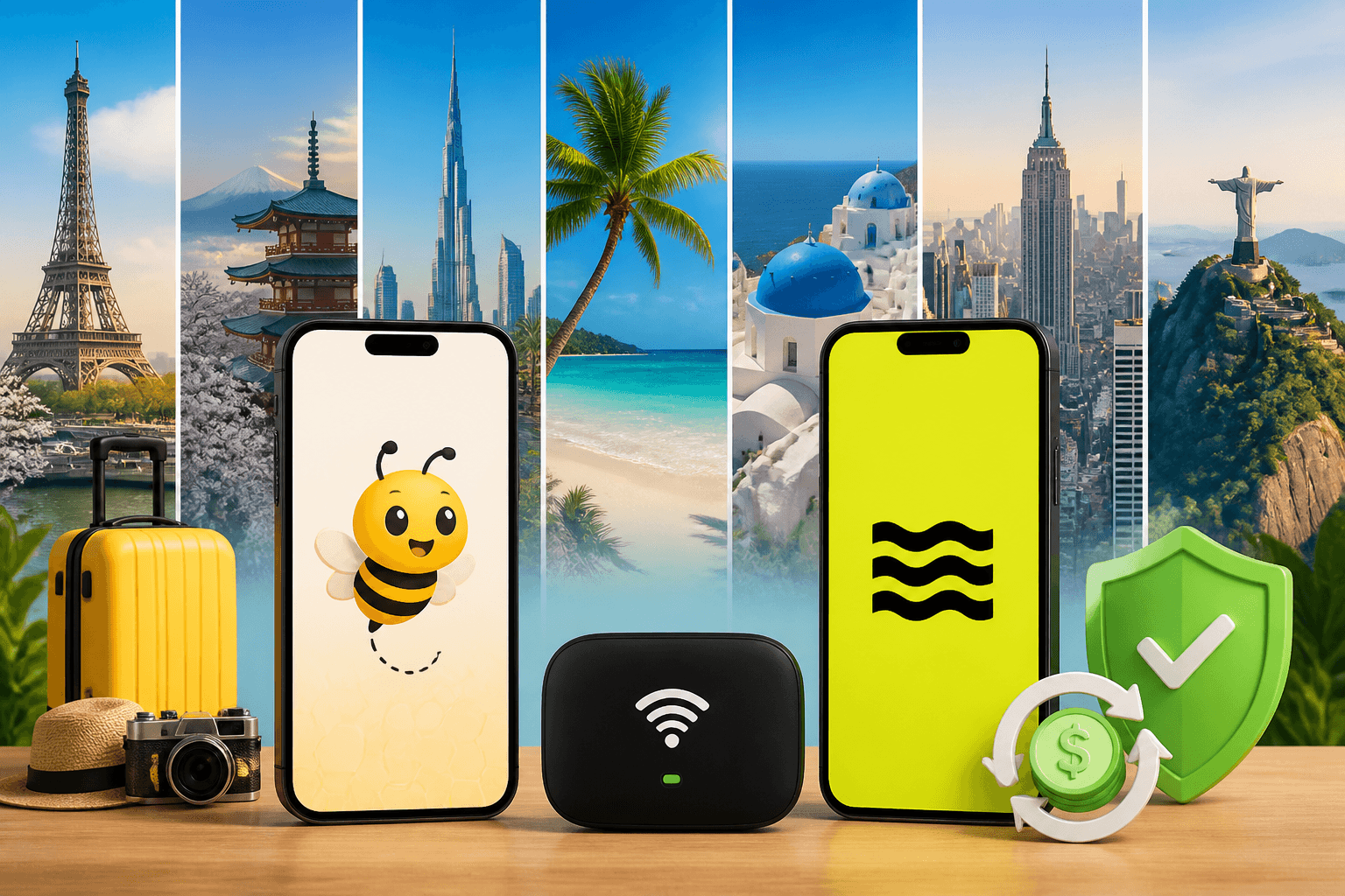 BeeSim vs Saily: 7 destinations, hotspot and refunds