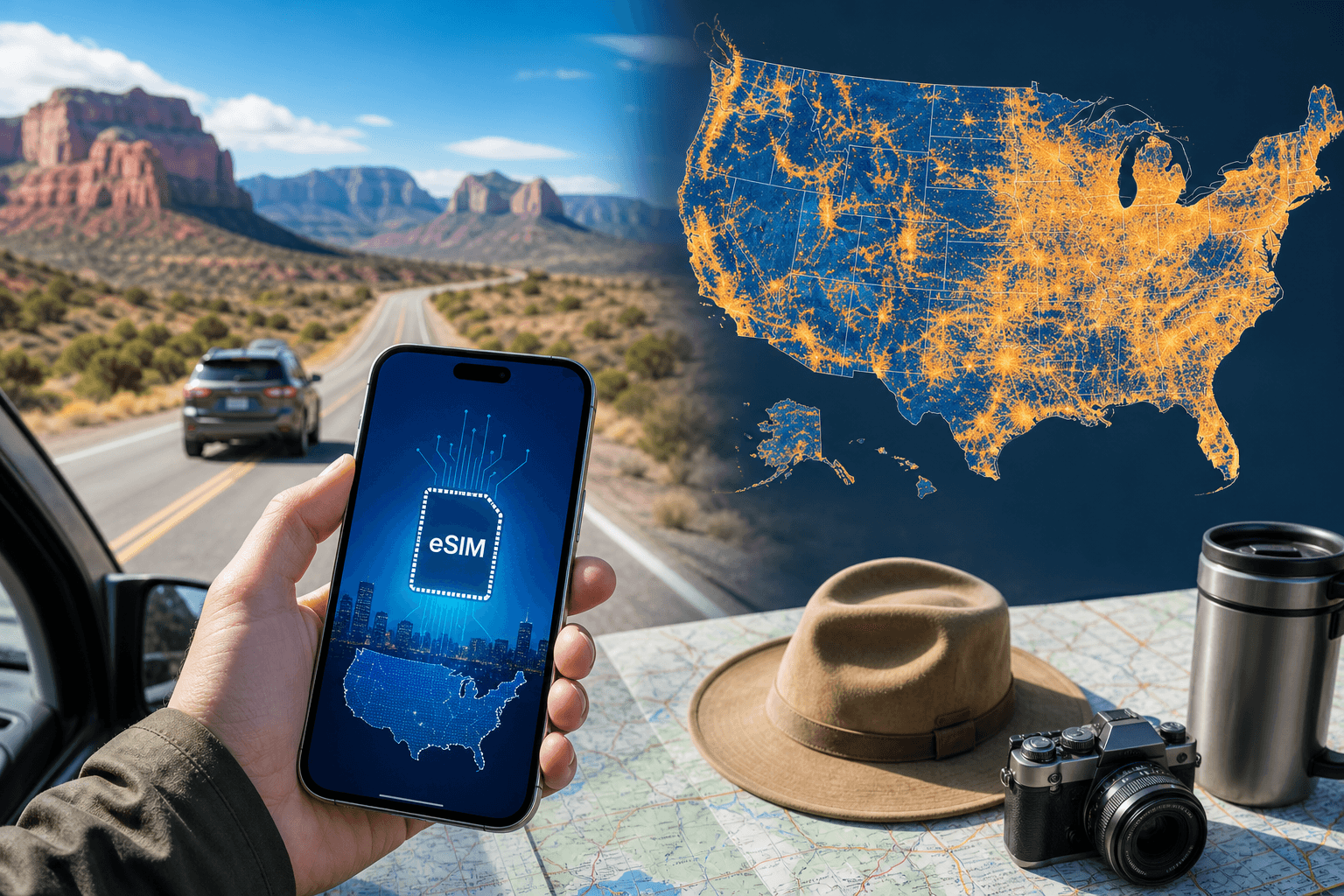 eSIM для США в 2026 году: тарифы, цены и где связь пропадает в автопутешествии